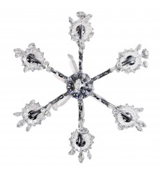  Glorious 6 Light Up Chandelier With Chrome Finish (2024P24C-6) - CWI