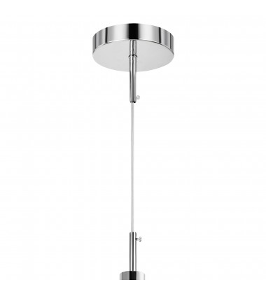  Glitz 1 Light Down Mini Pendant With Chrome Finish (4281P-R-R Clear crystal) - CWI