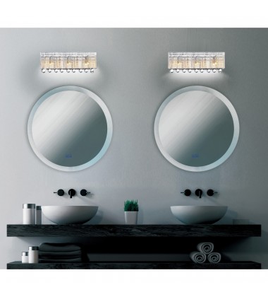 Water Drop 3 Light Vanity Light With Chrome Finish (5005W18C-RC (W)) - CWI Water Drop 3 Light Vanity Light With Chrome Finish (5005W18C-RC (W)) - CWI
