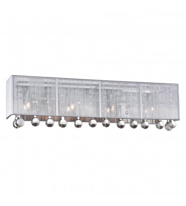  Water Drop 4 Light Vanity Light With Chrome Finish (5005W24C-RC (S)) - CWI