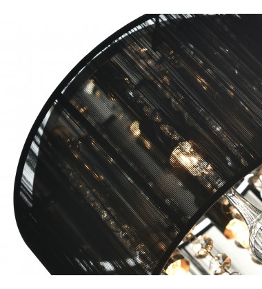Water Drop 4 Light Drum Shade Flush Mount With Chrome Finish (5006C10C-R (B)) - CWI Water Drop 4 Light Drum Shade Flush Mount With Chrome Finish (5006C10C-R (B)) - CWI