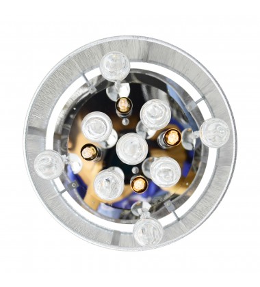  Water Drop 4 Light Drum Shade Flush Mount With Chrome Finish (5006C10C-R (S)) - CWI