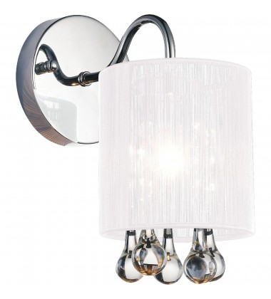 Water Drop 1 Light Bathroom Sconce With Chrome Finish Water Drop 1 Light Bathroom Sconce With Chrome Finish (5006W5C-1 (W)) - CWI