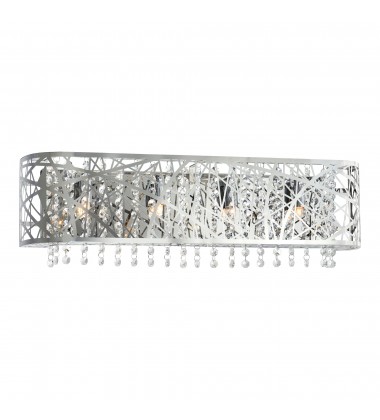  Eternity 4 Light Vanity Light With Chrome Finish (5008W26ST-O) - CWI