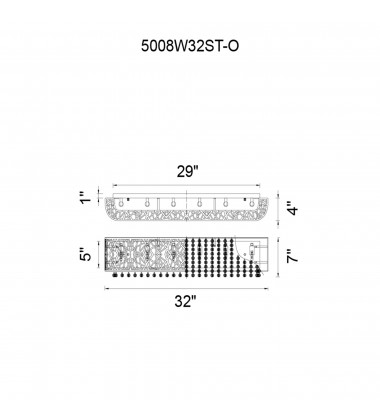  Eternity 6 Light Vanity Light With Chrome Finish (5008W32ST-O) - CWI