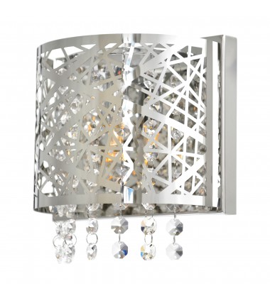  Eternity 1 Light Bathroom Sconce With Chrome Finish (5008W7ST-R-1) - CWI