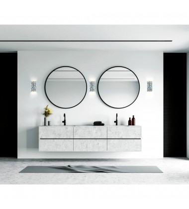  Chique 4 Light Wall Sconce With Chrome Finish (5021W7B(C)) - CWI