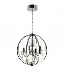Abia 4 Light Up Chandelier With Chrome Finish Abia 4 Light Up Chandelier With Chrome Finish (5025P16C-4) - CWI