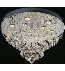  Fountain 4 Light Flush Mount With Chrome Finish (5050C16C) - CWI