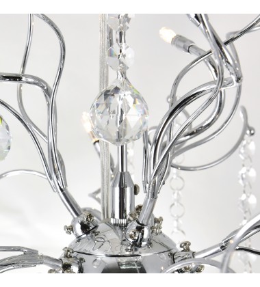  Cherry Blossom 15 Light Chandelier With Chrome Finish (5066P20C) - CWI