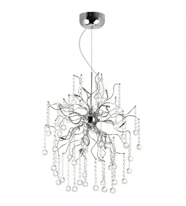  Cherry Blossom 15 Light Chandelier With Chrome Finish (5066P20C) - CWI