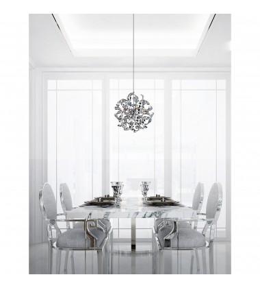  Swivel 12 Light Chandelier With Chrome Finish (5067P19C) - CWI