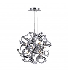  Swivel 12 Light Chandelier With Chrome Finish (5067P19C) - CWI