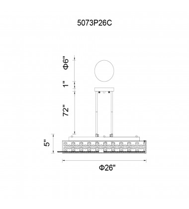 Cinderella 10 Light Down Chandelier With Chrome Finish (5073P26C) - CWI Cinderella 10 Light Down Chandelier With Chrome Finish (5073P26C) - CWI