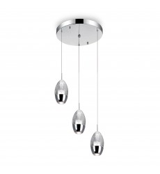  Perrier 3 Light Multi Light Pendant With Chrome Finish (5077P10C-R) - CWI