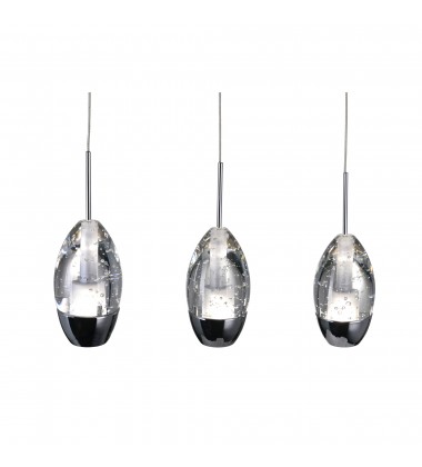  Perrier 3 Light Multi Light Pendant With Chrome Finish (5077P16C-RC) - CWI