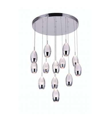  Perrier 13 Light Multi Light Pendant With Chrome Finish (5077P24C-R) - CWI