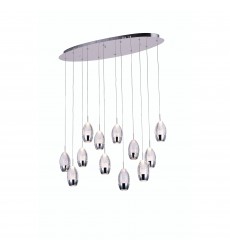  Perrier 12 Light Multi Light Pendant With Chrome Finish (5077P34C-O) - CWI