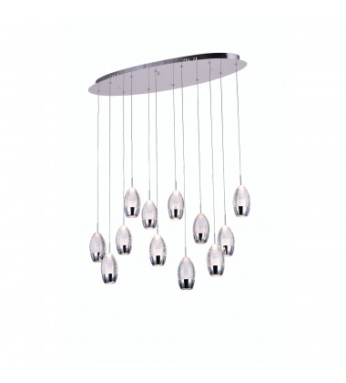  Perrier 12 Light Multi Light Pendant With Chrome Finish (5077P34C-O) - CWI