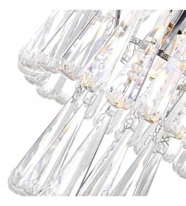  Vast 13 Light Down Chandelier With Chrome Finish (5078P24C (Clear)) - CWI
