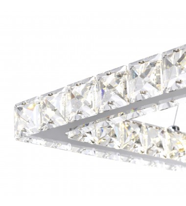 Ring LED Chandelier With Chrome Finish (5080P15ST-S) - CWI Ring LED Chandelier With Chrome Finish (5080P15ST-S) - CWI