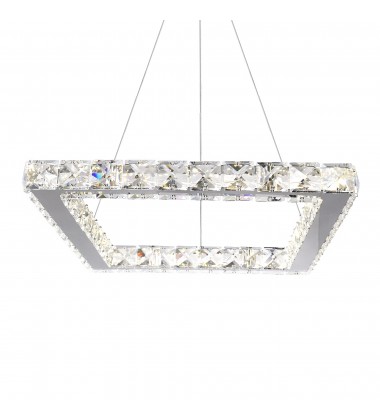  Ring LED Chandelier With Chrome Finish (5080P15ST-S) - CWI