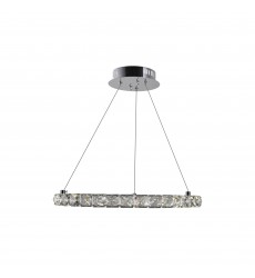  Ring LED Chandelier With Chrome Finish (5080P16ST-R) - CWI