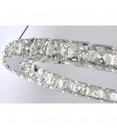 Ring LED Chandelier With Chrome Finish Ring LED Chandelier With Chrome Finish (5080P16ST-R) - CWI