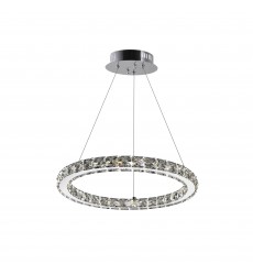 Ring LED Chandelier With Chrome Finish (5080P16ST-R) - CWI