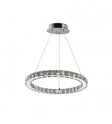 Ring LED Chandelier With Chrome Finish Ring LED Chandelier With Chrome Finish (5080P16ST-R) - CWI