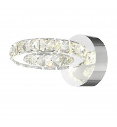  Ring LED Wall Sconce With Chrome Finish (5080W7ST) - CWI