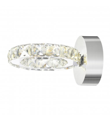 Ring LED Wall Sconce With Chrome Finish Ring LED Wall Sconce With Chrome Finish (5080W7ST) - CWI