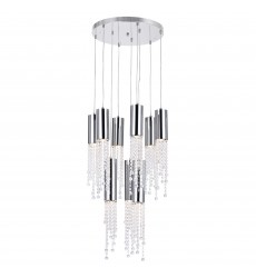  Extended 9 Light Multi Light Pendant With Chrome Finish (5081P20C-R) - CWI