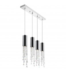  Extended 4 Light Multi Light Pendant With Chrome Finish (5081P30C-RC) - CWI