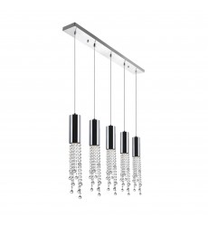 Extended 5 Light Multi Light Pendant With Chrome Finish (5081P40C-RC) - CWI