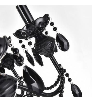 Keen 3 Light Up Chandelier With Black Finish (5095P16B-3) - CWI Keen 3 Light Up Chandelier With Black Finish (5095P16B-3) - CWI