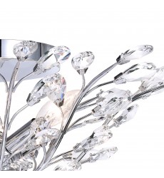  Ivy 3 Light Drum Shade Flush Mount With Chrome Finish (5206C16C) - CWI