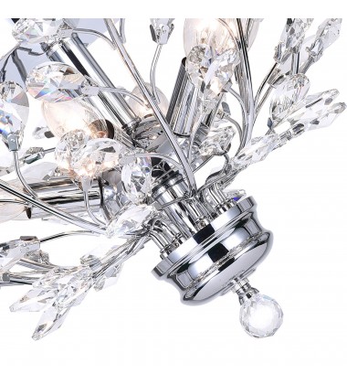  Ivy 6 Light Flush Mount With Chrome Finish (5206C22C) - CWI