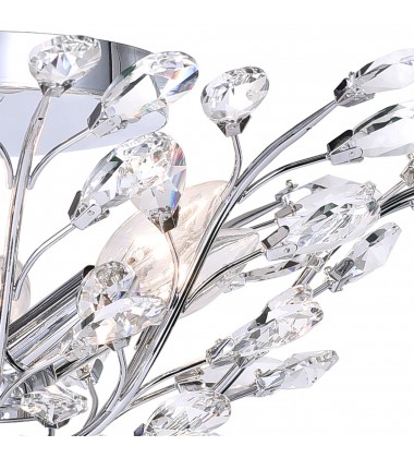  Ivy 6 Light Flush Mount With Chrome Finish (5206C22C) - CWI