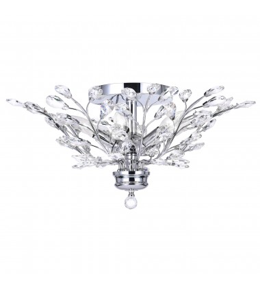  Ivy 6 Light Flush Mount With Chrome Finish (5206C22C) - CWI
