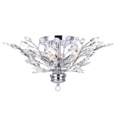  Ivy 6 Light Flush Mount With Chrome Finish (5206C22C) - CWI