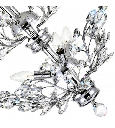  Ivy 6 Light Chandelier With Chrome Finish (5206P22C) - CWI