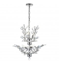  Ivy 6 Light Chandelier With Chrome Finish (5206P22C) - CWI