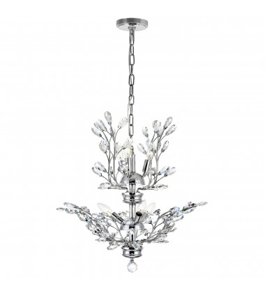  Ivy 6 Light Chandelier With Chrome Finish (5206P22C) - CWI