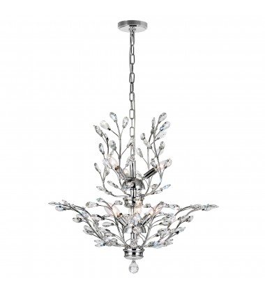  Ivy 9 Light Chandelier With Chrome Finish (5206P28C) - CWI