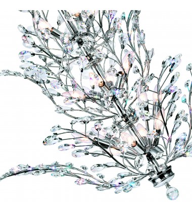  Ivy 18 Light Chandelier With Chrome Finish (5206P40C) - CWI