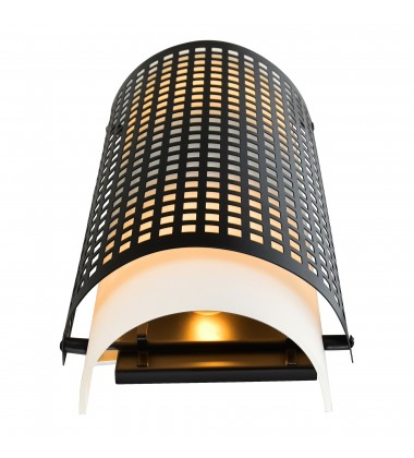 Checkered 2 Light Wall Sconce With Black Finish (5209W6B) - CWI Checkered 2 Light Wall Sconce With Black Finish (5209W6B) - CWI