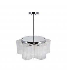 Spring Morning 7 Light Down Chandelier With Chrome Finish (5319P20C) - CWI  Spring Morning 7 Light Down Chandelier With Chrome Finish (5319P20C) - CWI