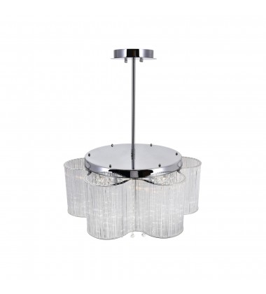 Spring Morning 7 Light Down Chandelier With Chrome Finish (5319P20C) - CWI  Spring Morning 7 Light Down Chandelier With Chrome Finish (5319P20C) - CWI