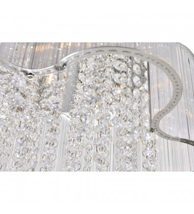 Spring Morning 7 Light Down Chandelier With Chrome Finish (5319P20C) - CWI  Spring Morning 7 Light Down Chandelier With Chrome Finish (5319P20C) - CWI